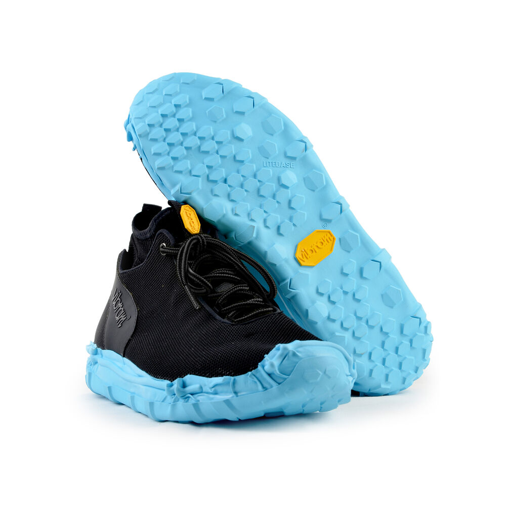 Vibram WRAP TECH Womens Sneakers Black/Blue Australia (YHJ983425)